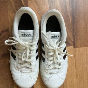 Adidas Classic White and Black Shoes